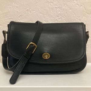 Vintage Coach 1980’s City Bag Black Made in the USA